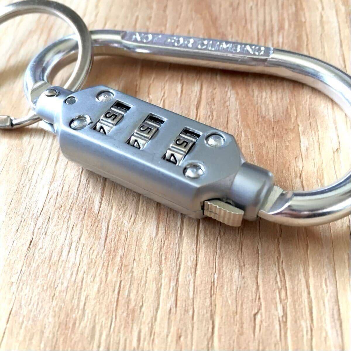未使用 BEAMS Number lock Carabiner Keyholder ビームス ナンバーロック式カラビナ キーホルダー 施錠 日本製 MADE IN JAPAN EDC SECURITY_画像4
