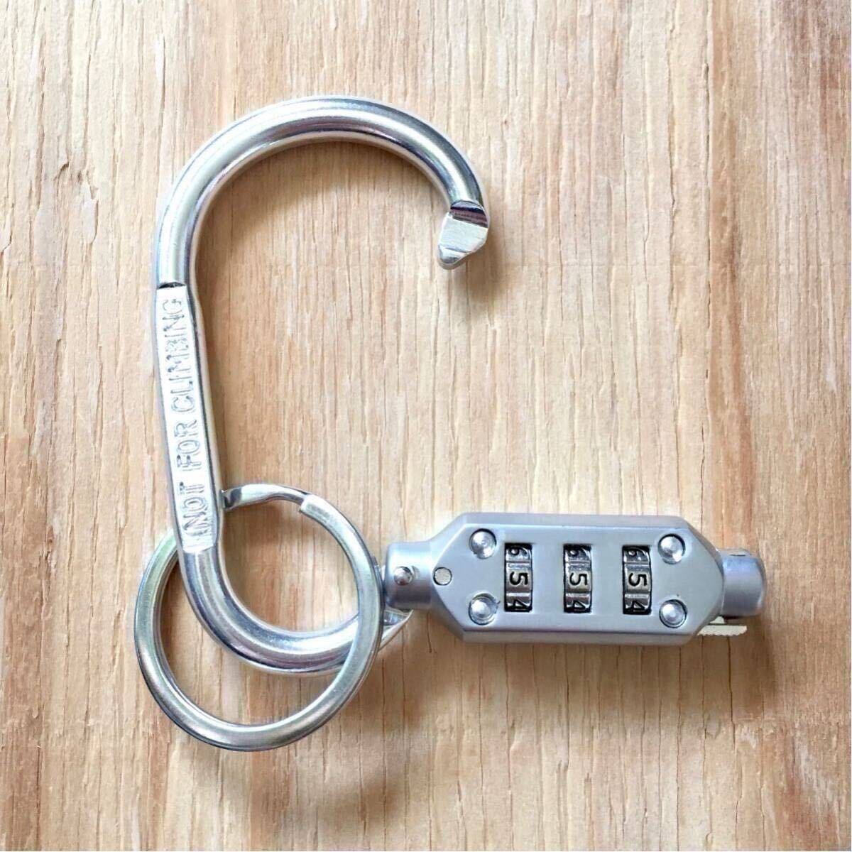 未使用 BEAMS Number lock Carabiner Keyholder ビームス ナンバーロック式カラビナ キーホルダー 施錠 日本製 MADE IN JAPAN EDC SECURITY_画像8
