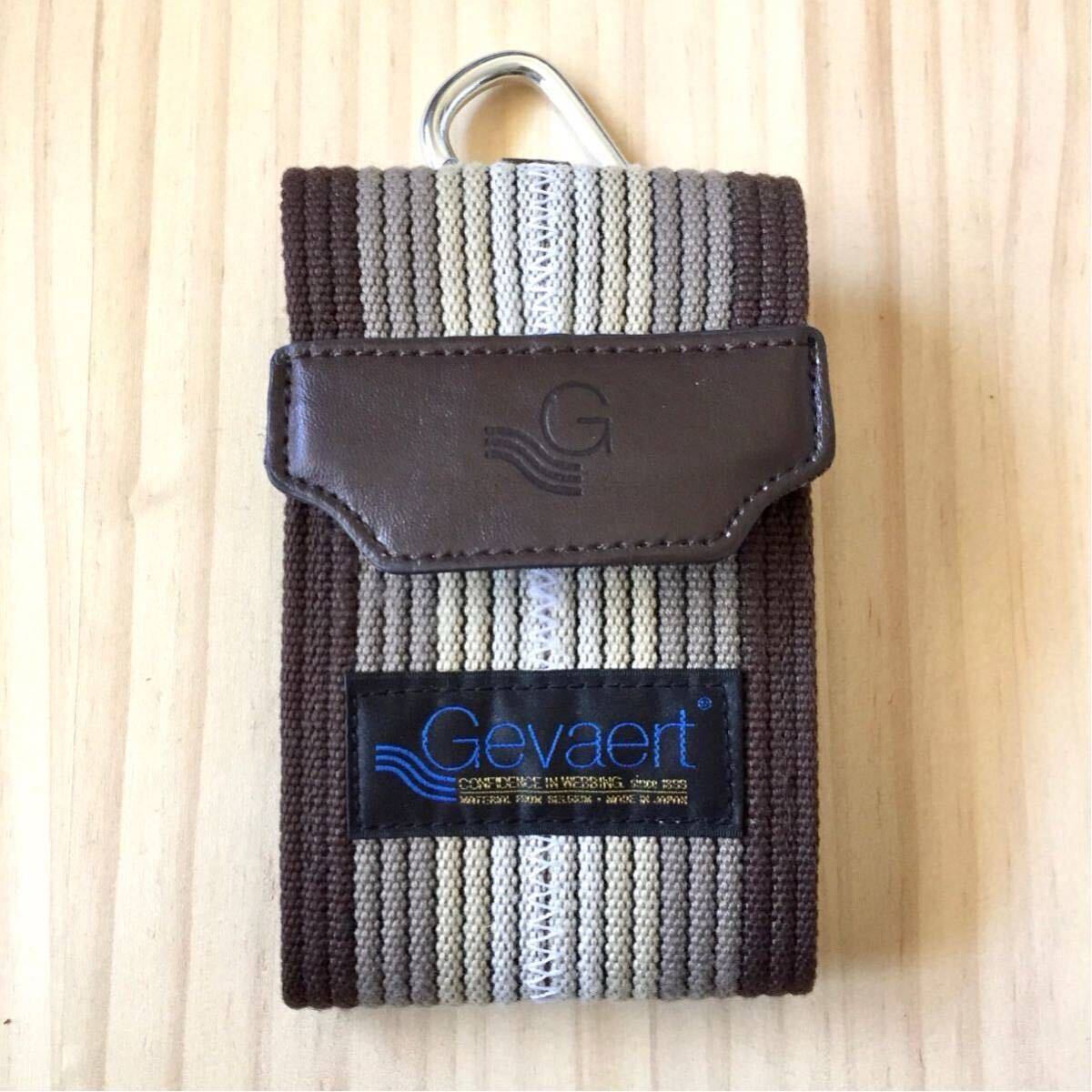 美品 Gevaert Camera Case ゲバルト カメラケース マルチケース カラビナ付属 日本製 MADE IN JAPAN ベルギー テキスタイルメーカー スマホ_画像1