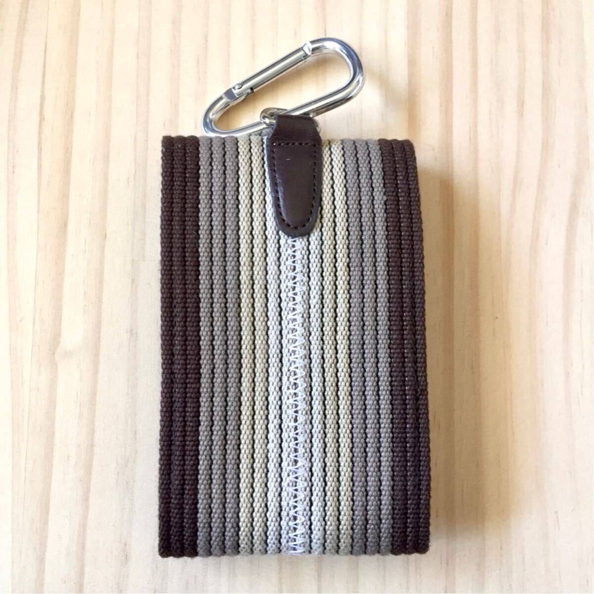 美品 Gevaert Camera Case ゲバルト カメラケース マルチケース カラビナ付属 日本製 MADE IN JAPAN ベルギー テキスタイルメーカー スマホ_画像4