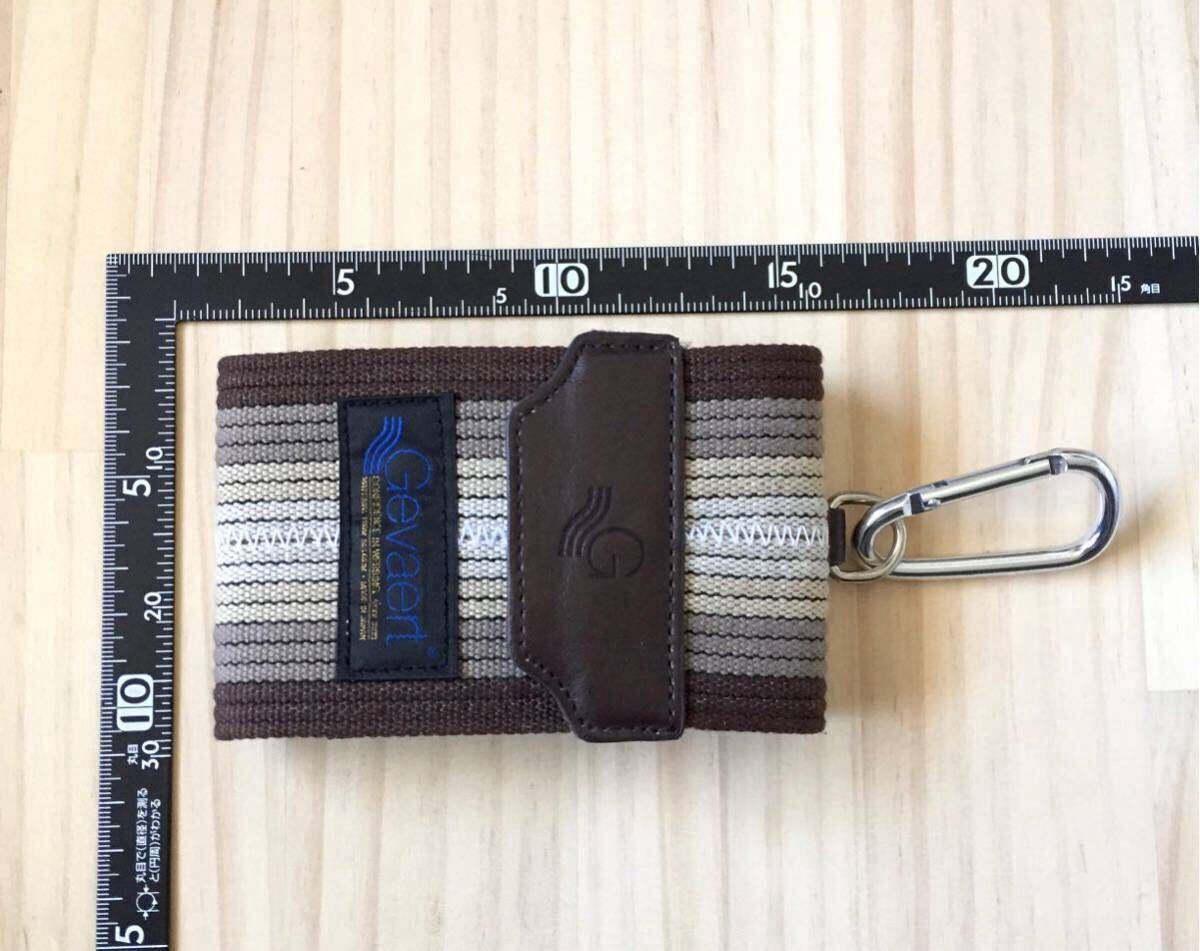 美品 Gevaert Camera Case ゲバルト カメラケース マルチケース カラビナ付属 日本製 MADE IN JAPAN ベルギー テキスタイルメーカー スマホ_画像9