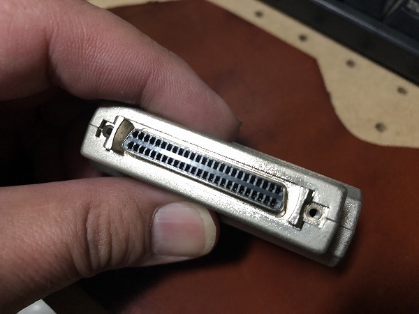 動作確認済 SCSI延長アダプタ アンフェノール50ピンメス - くし型(ハイピッチ)50ピンメス PC98やX68000等のレトロPCに(CA251014)