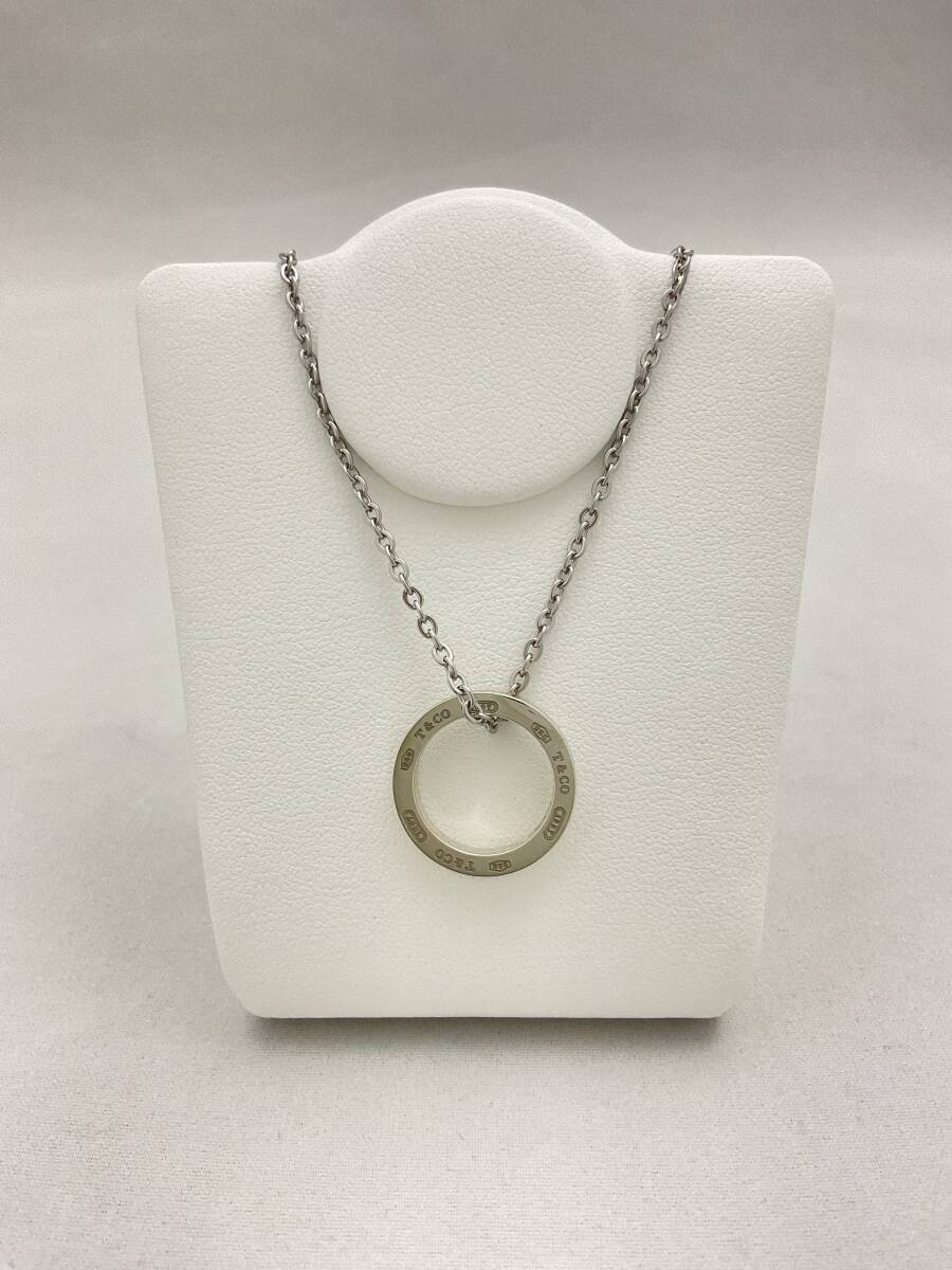 TIFFANY&Co. ティファニー 1837 サークル ネックレストップ シルバー アクセサリー 925【B728149】_画像1