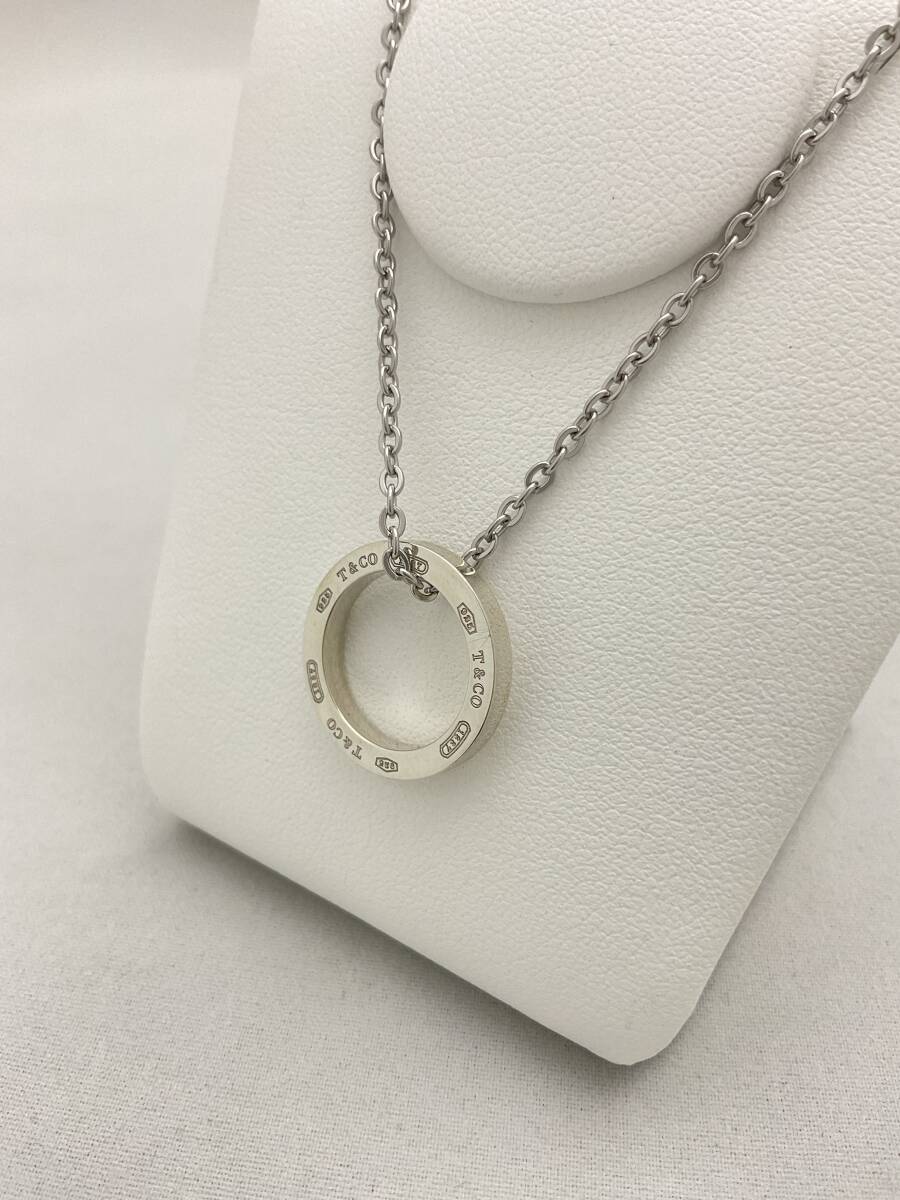 TIFFANY&Co. ティファニー 1837 サークル ネックレストップ シルバー アクセサリー 925【B728149】_画像2