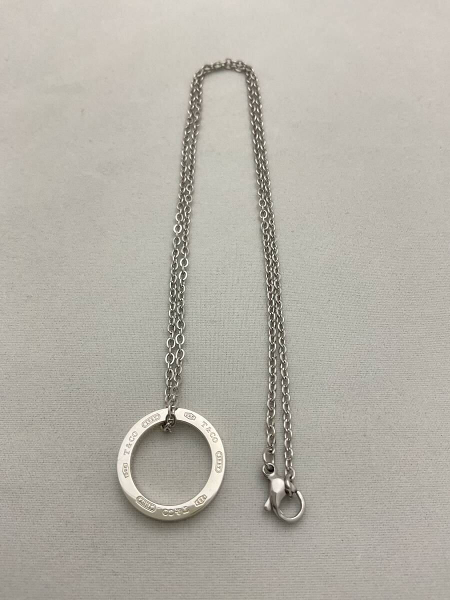 TIFFANY&Co. ティファニー 1837 サークル ネックレストップ シルバー アクセサリー 925【B728149】_画像4