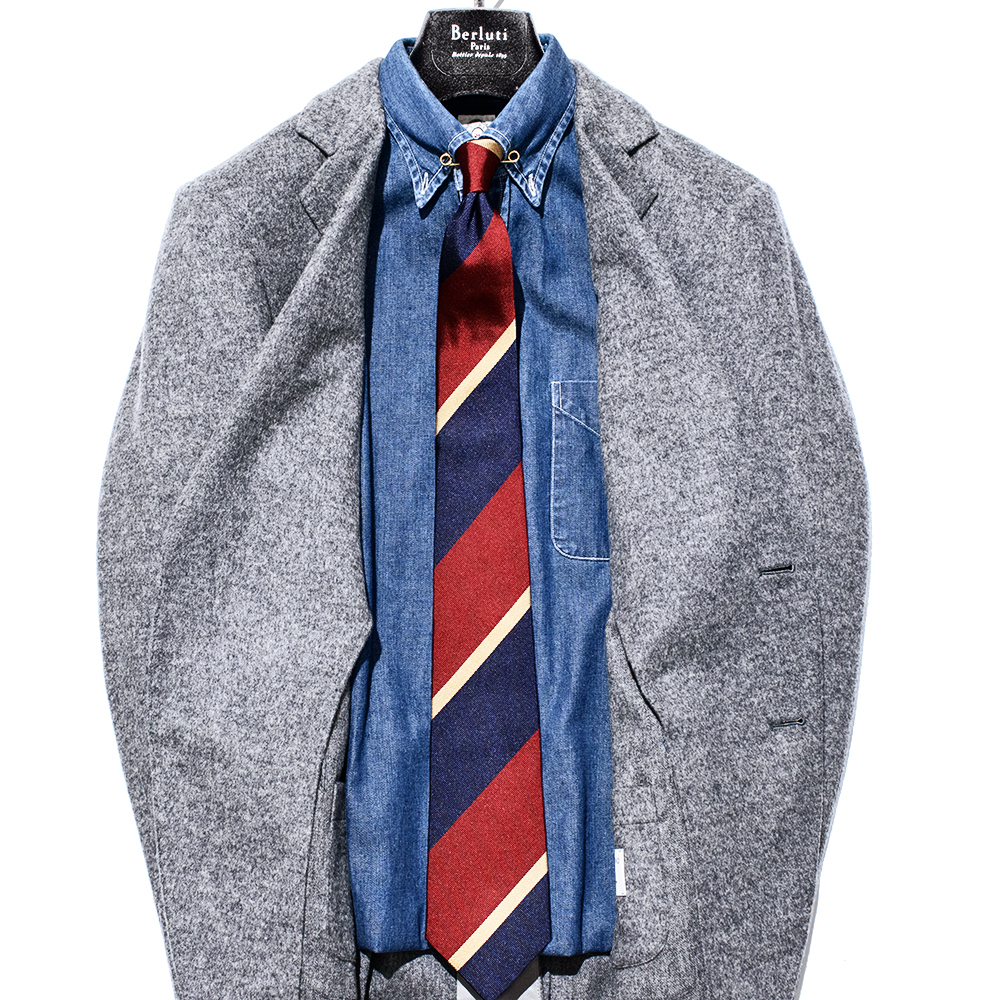 超極上カシミヤ入り!!! トゥモローランド 秋冬 完全別格品!!! ラグジュアリー素材◎ 極上の毛並み/トロ感◎ 美グレイ色 ジャケット 44/S程_画像3