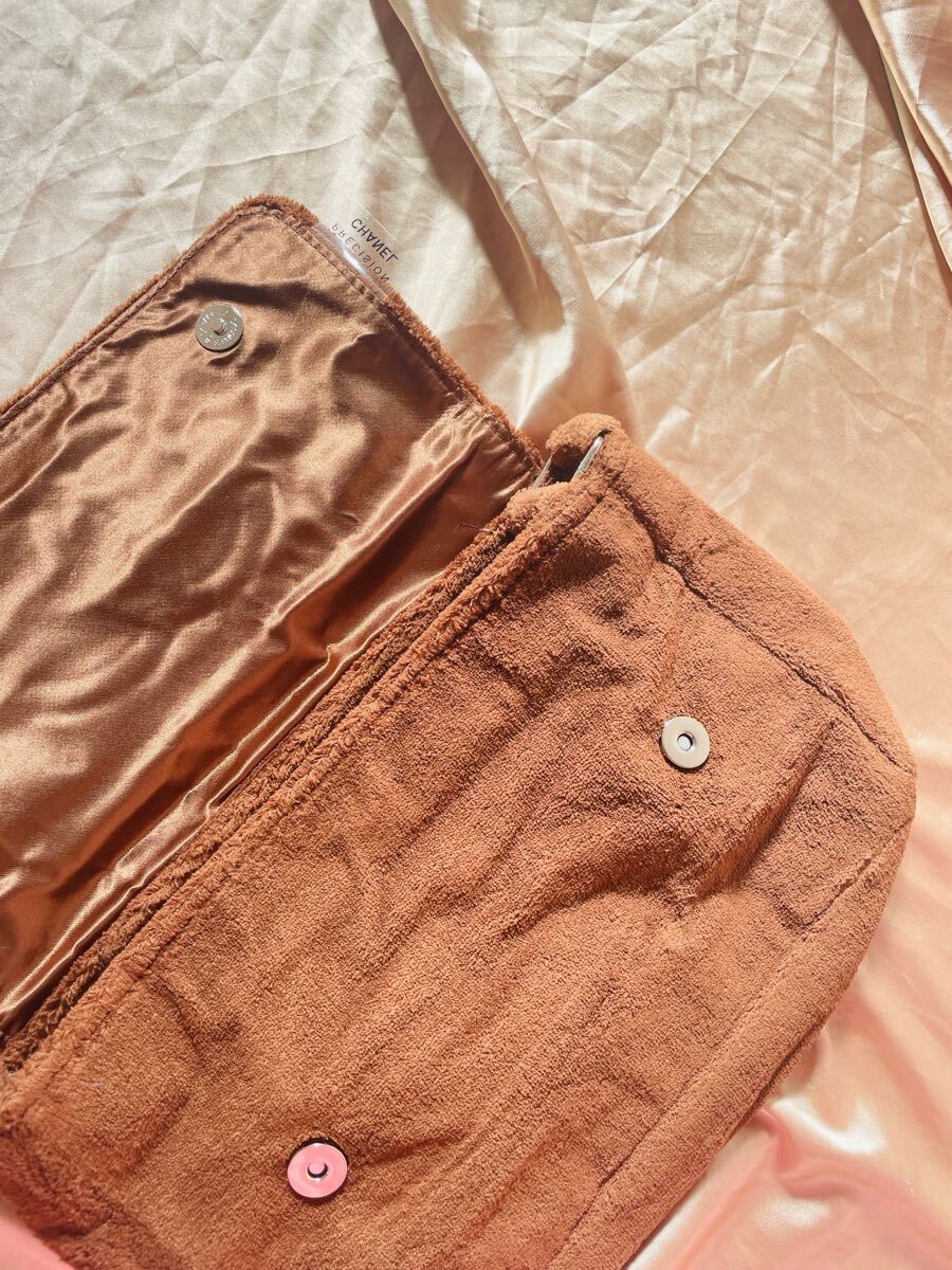 送料無料 斜め掛け CHANEL シャネル　ノベルティ メッセンジャー ショルダーバッグ　ココマーク　カジュアル　未使用　BROWNブラウン_画像3