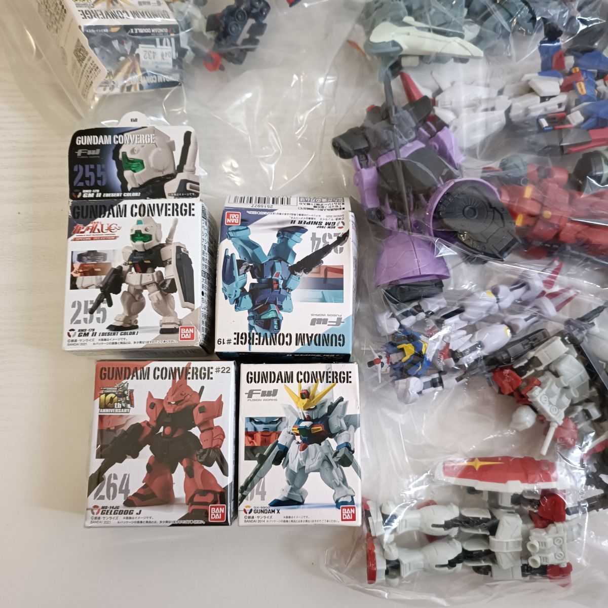 G120【100】1円～ バンダイ ガンダム グッズ ジャンク まとめセット Gフレーム FW GUNDAM CONVERGE / ガンキャノン ザク サザビー ジム 他_画像3