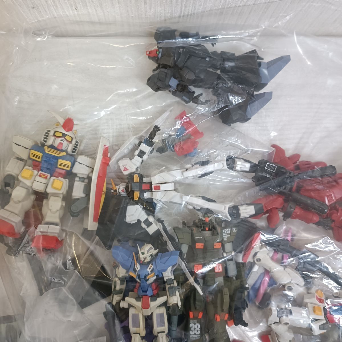 G120【100】1円～ バンダイ ガンダム グッズ ジャンク まとめセット Gフレーム FW GUNDAM CONVERGE / ガンキャノン ザク サザビー ジム 他_画像6