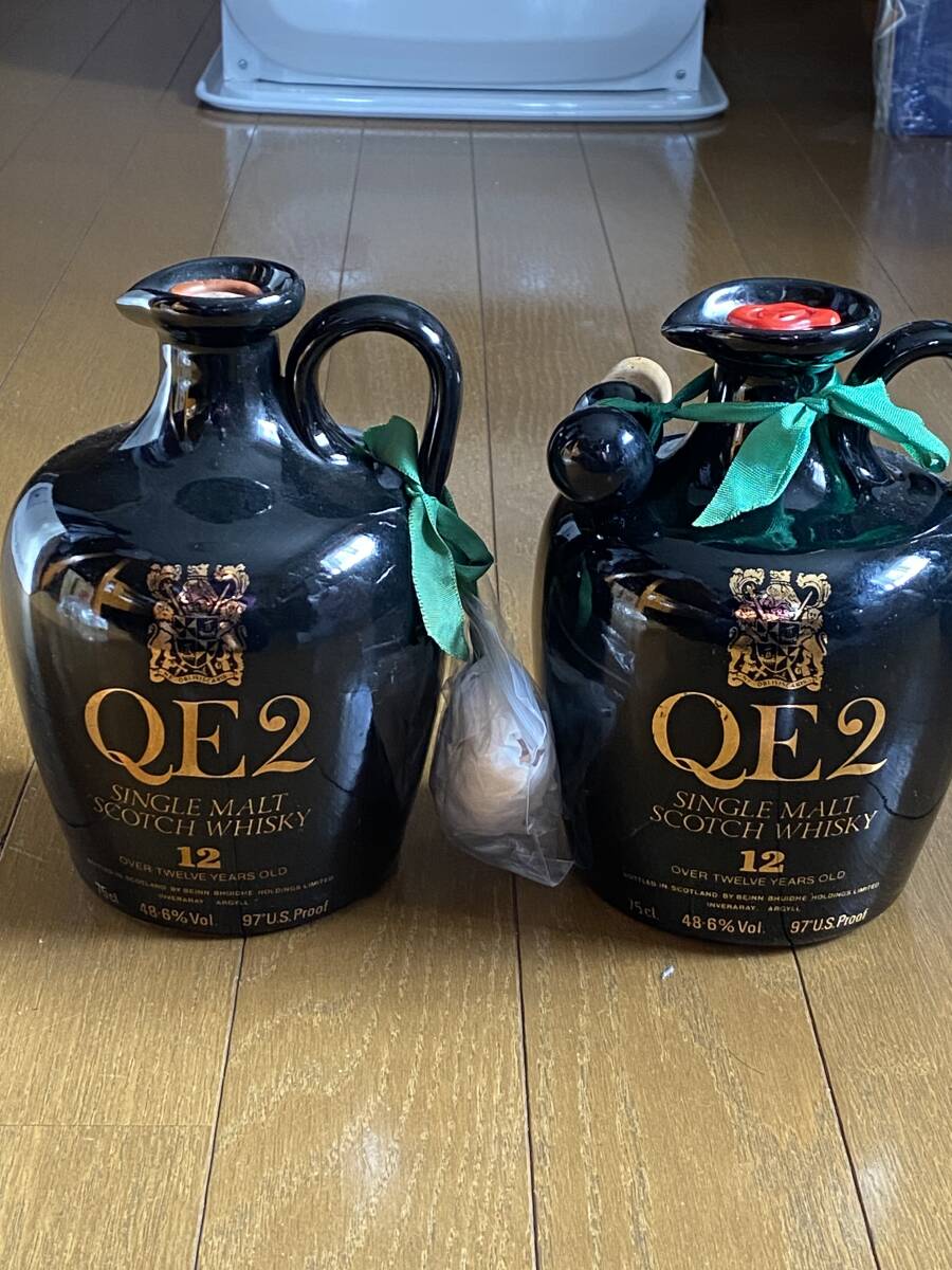 クイーンエリザベス2 シングルモルトウイスキー 写真左側1本_画像1