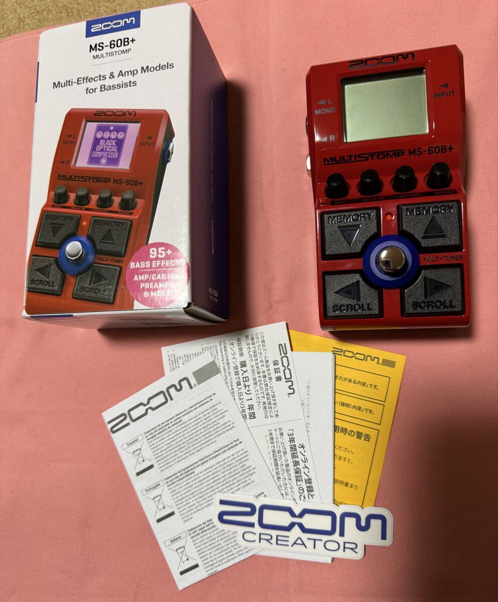 zoom ms-60b+ 美品! ズームマルチエフェクター_画像1