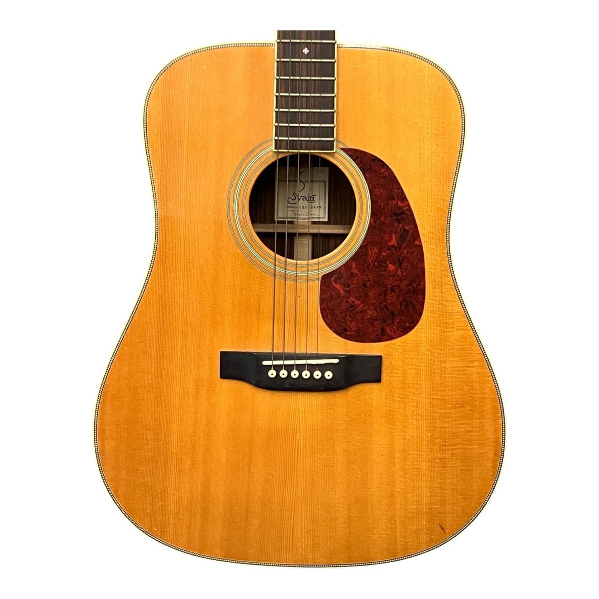 s.Yairi ヤイリ YHV-28/N Dreadnought ドレッドノートタイプ アコースティックギター ハードケース付き アコギ 楽器 ジャンク M10445372_画像3