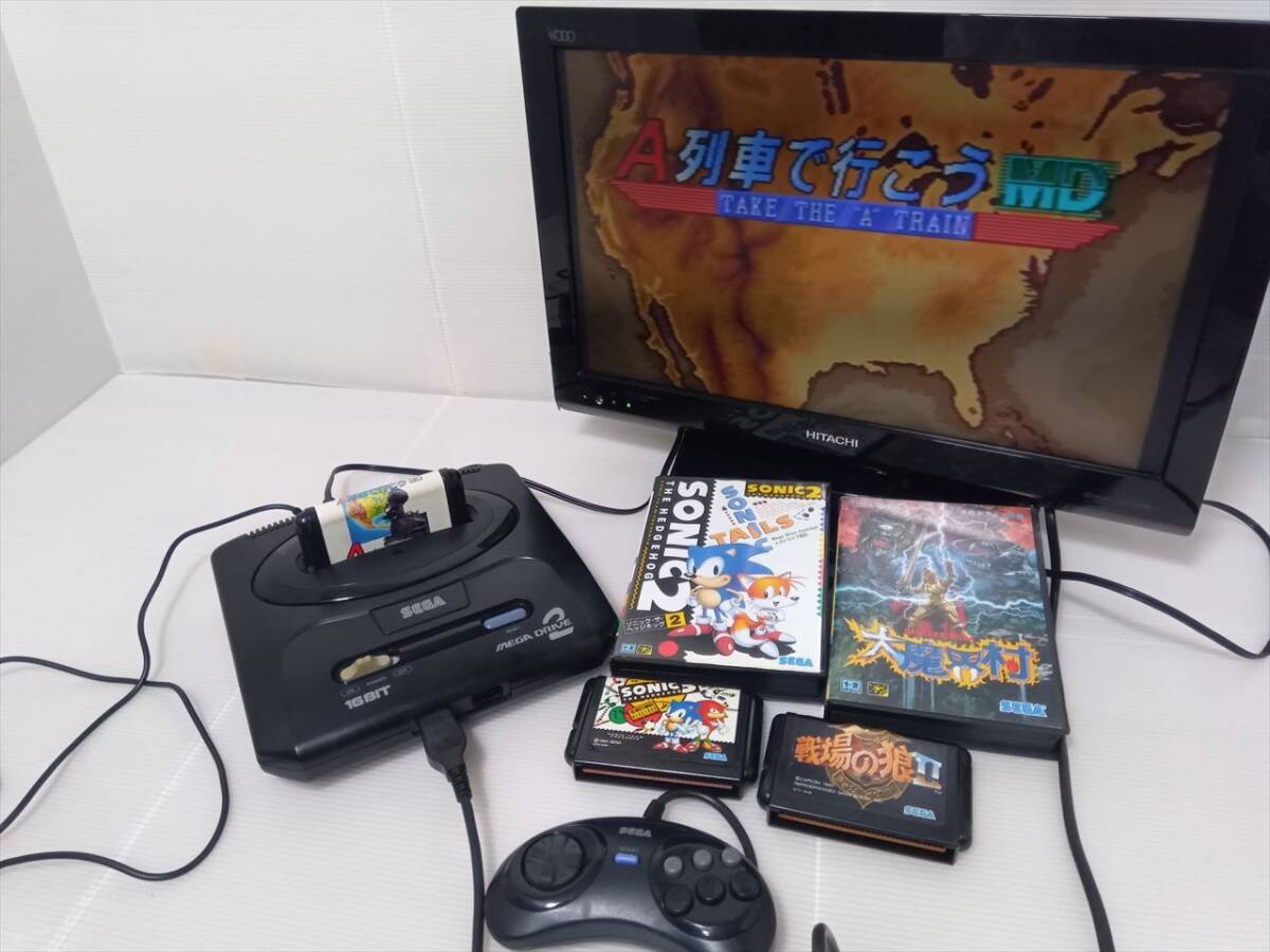 MEGA DRIVE 2 / 動作OK / ソフト５本 / SEGA / セガ_画像4