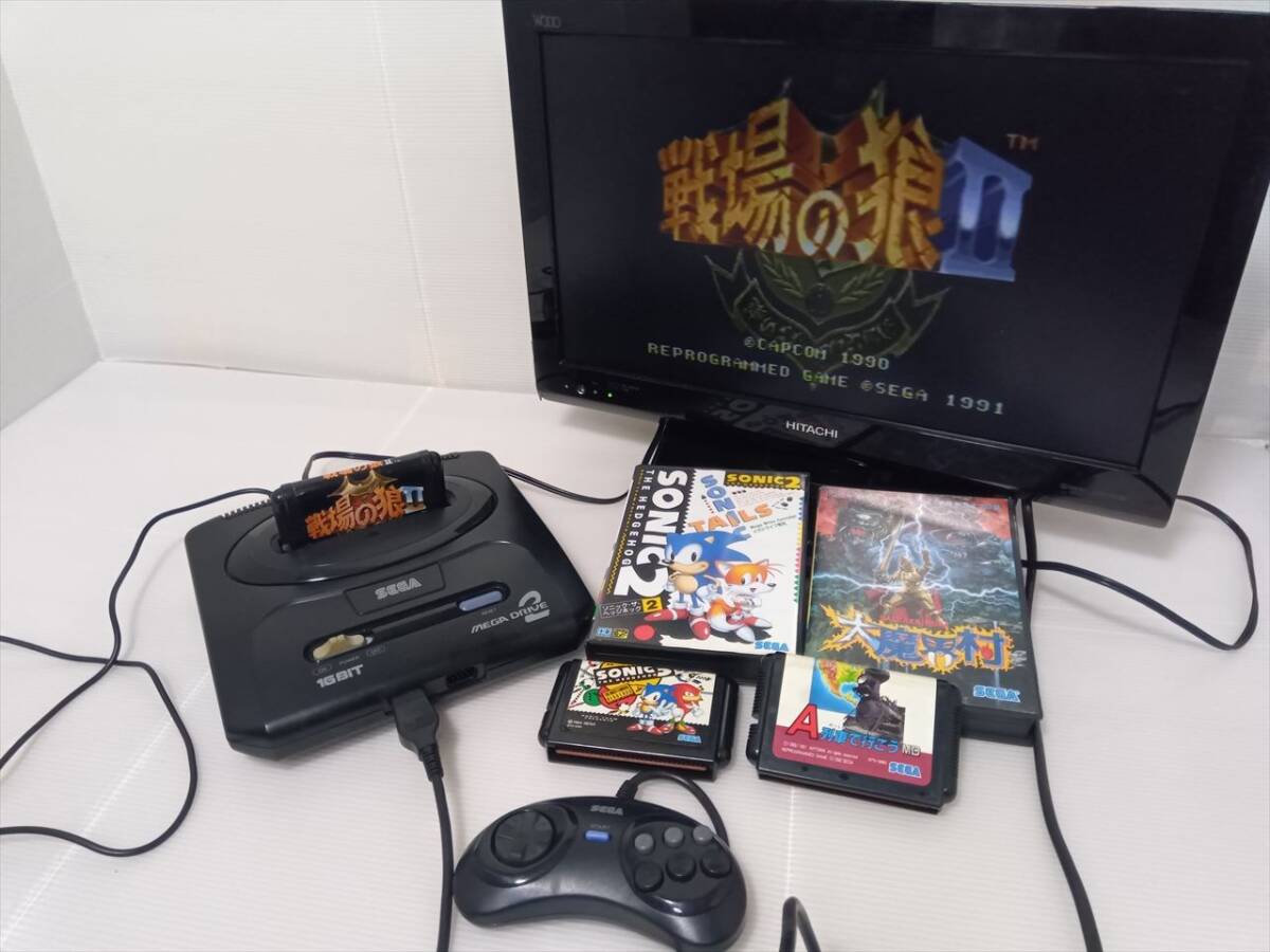 MEGA DRIVE 2 / 動作OK / ソフト５本 / SEGA / セガ_画像3