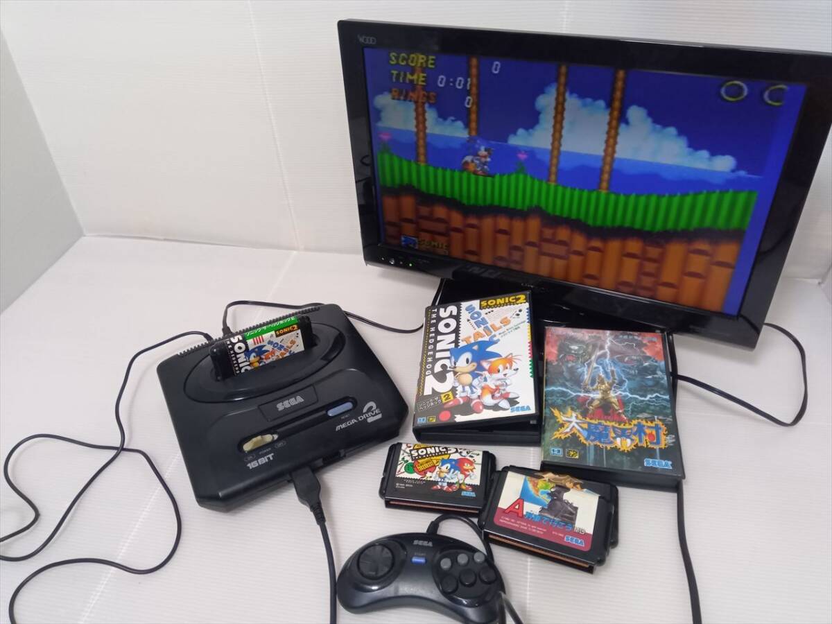 MEGA DRIVE 2 / 動作OK / ソフト５本 / SEGA / セガ_画像5