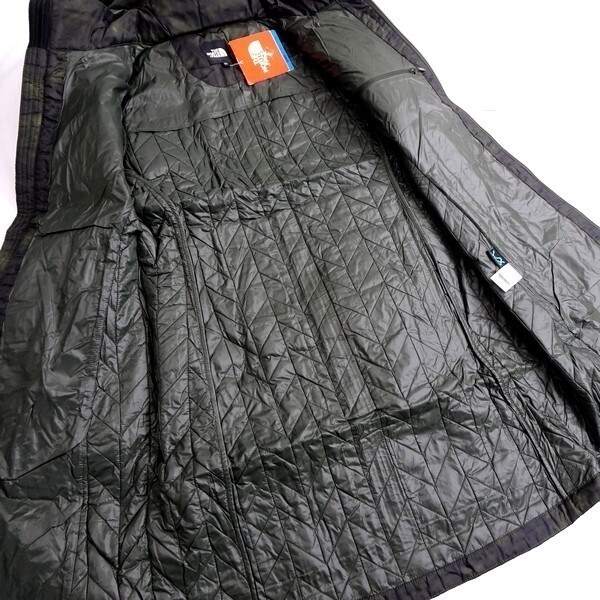 THE NORTH FACE ノースフェイス 新品 定2.5万 軽量 耐久撥水 フーディー 中綿入り キルティングコート F81 KHA 85/M ▲048▼kkf1540e_画像2