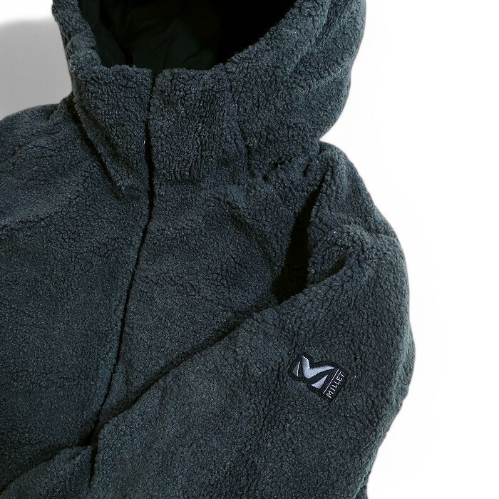 MILLET ミレー 新品 GOOSE DOWN 裏ボアフリース リバーシブル フーデッド グースダウン ジャケット 20161 ネイビー 95(M)▲080▼50219k07_画像8