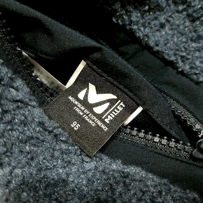 MILLET ミレー 新品 GOOSE DOWN 裏ボアフリース リバーシブル フーデッド グースダウン ジャケット 20161 ネイビー 95(M)▲080▼50219k07_画像9