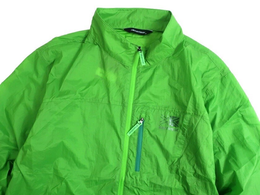 karrimor カリマー 新品 防風 撥水 リップストップナイロン スタンドカラー ジャケット ウィンドブレーカー PM301 緑 100/L▲010▼10716k10_画像4