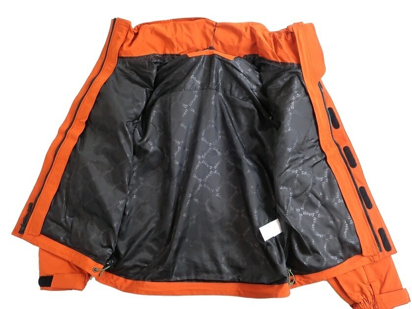 Schott ショット 新品 定2.9万 ワッペン リフレクトプリント フード付 シンセティック フィールドジャケット 3102058 橙 S▲080▼20331k12_画像6
