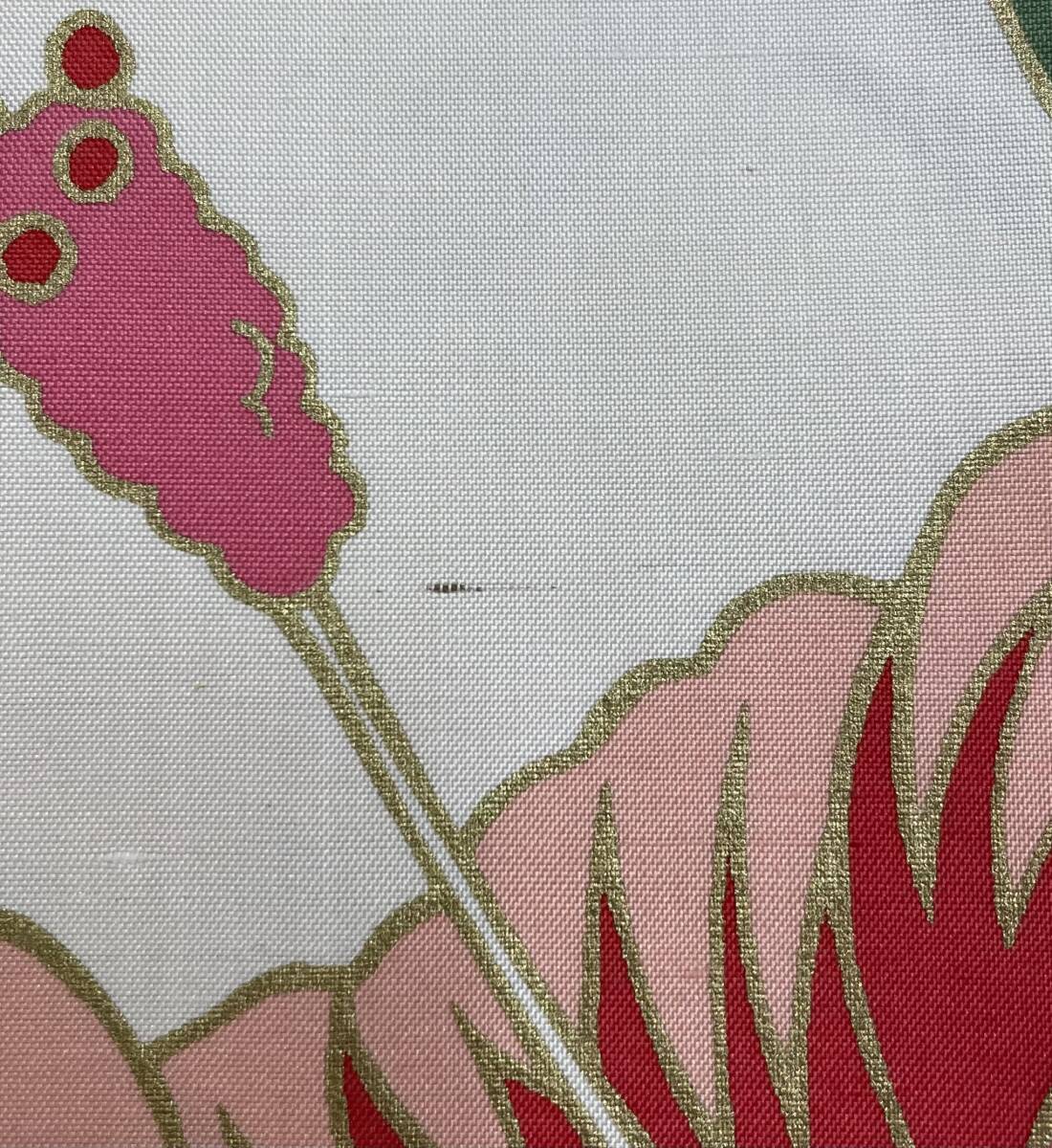 長「21711」ジムトンプソン スカーフ グリーン 花柄 _画像4