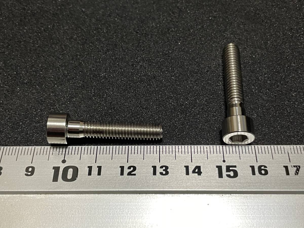 M6×30mm チタン ヘックスキャップボルト P1.0 64TITAN_画像2