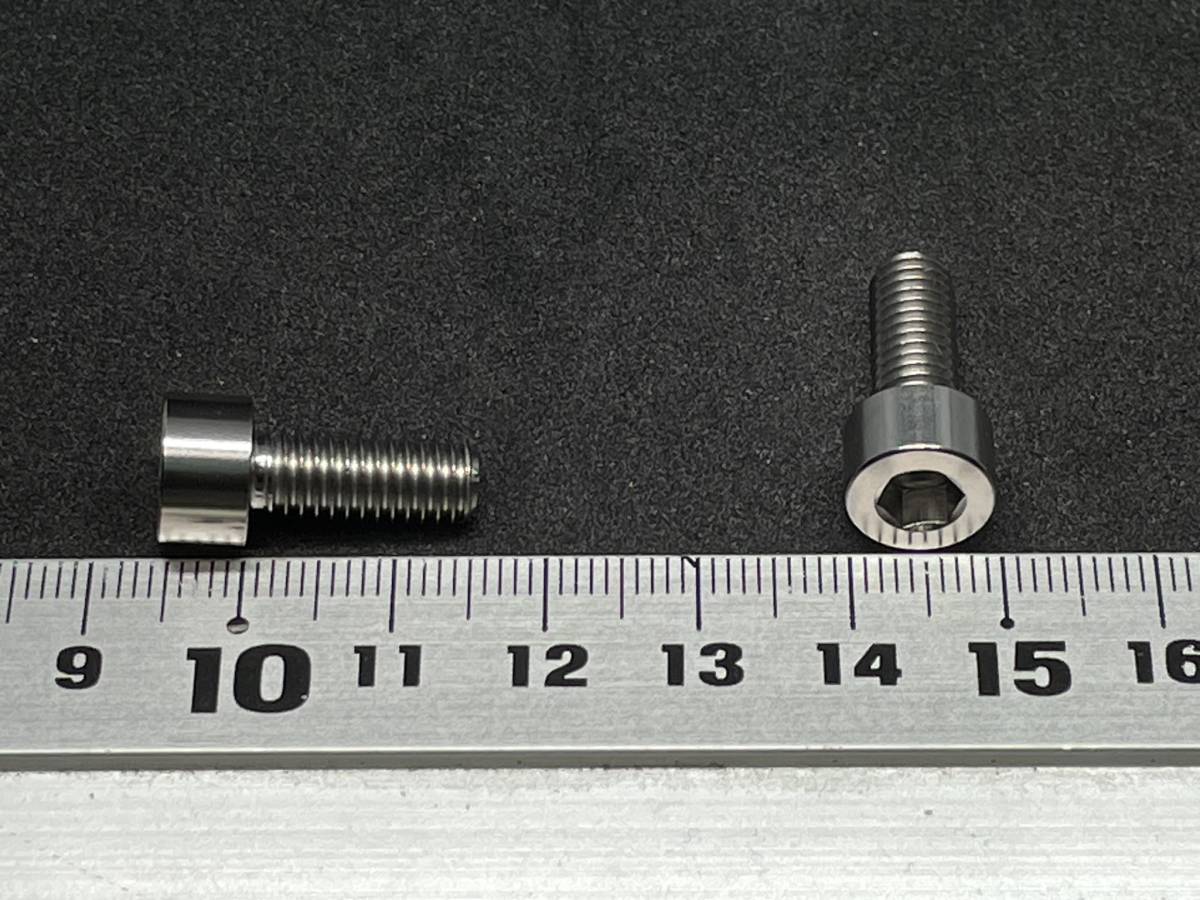 M6×15mm チタン ヘックスキャップボルト P1.0 64TITAN _画像2