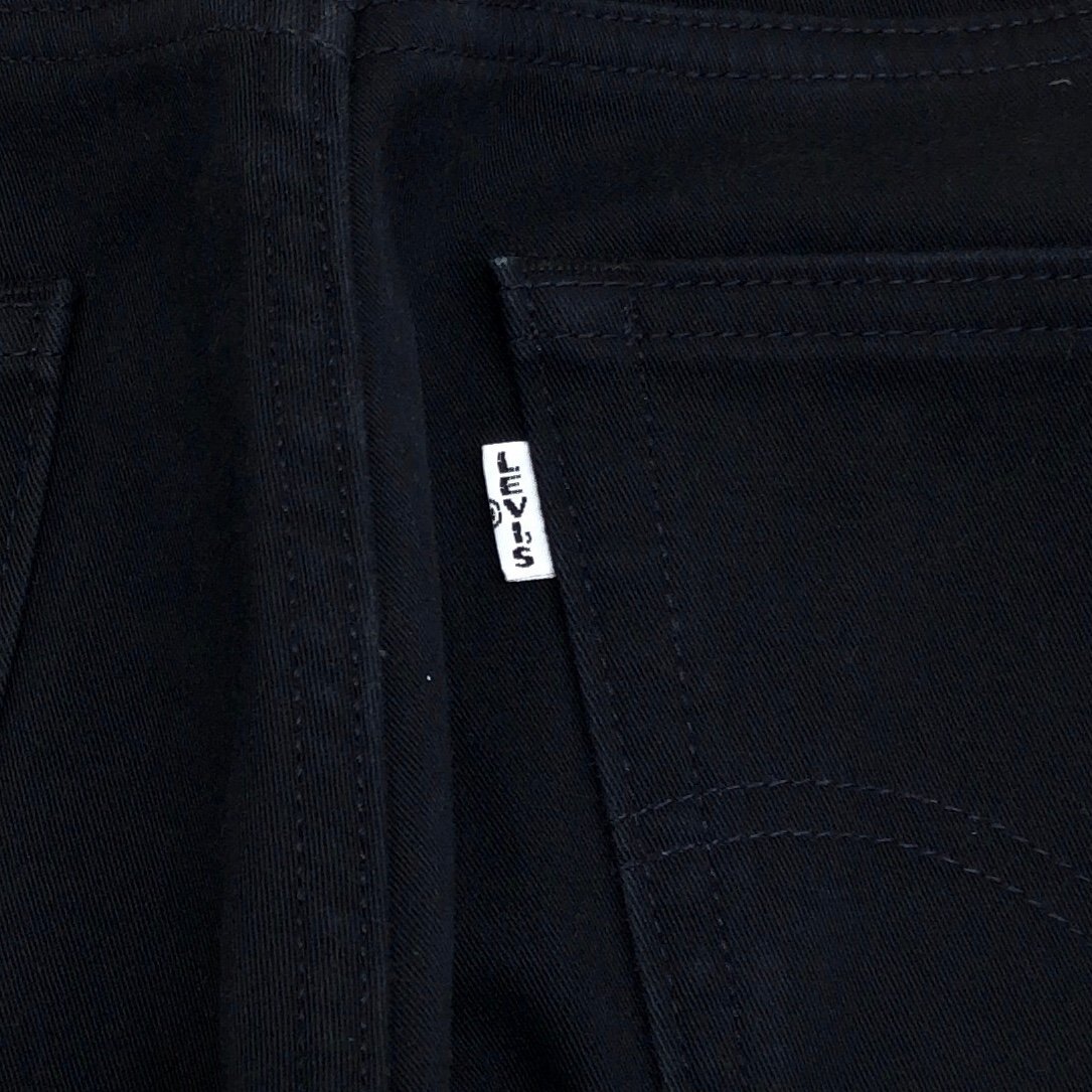 ●LEVI'S リーバイス 505 白タブ ビッグE 蓄熱裏地 ストレッチ ストレート チノパンツ 31 w82 黒 アメカジ 古着 ワークパンツ メンズ 紳士_画像5