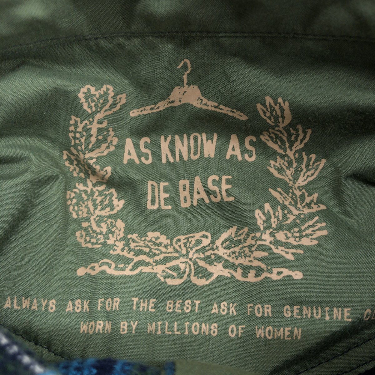 As Know As olaca アズノゥアズ オオラカ タータンチェック ワッフル シャツ 15(2XL) ブラウス ネルシャツ 3L ゆったり 大きい レディース_画像3