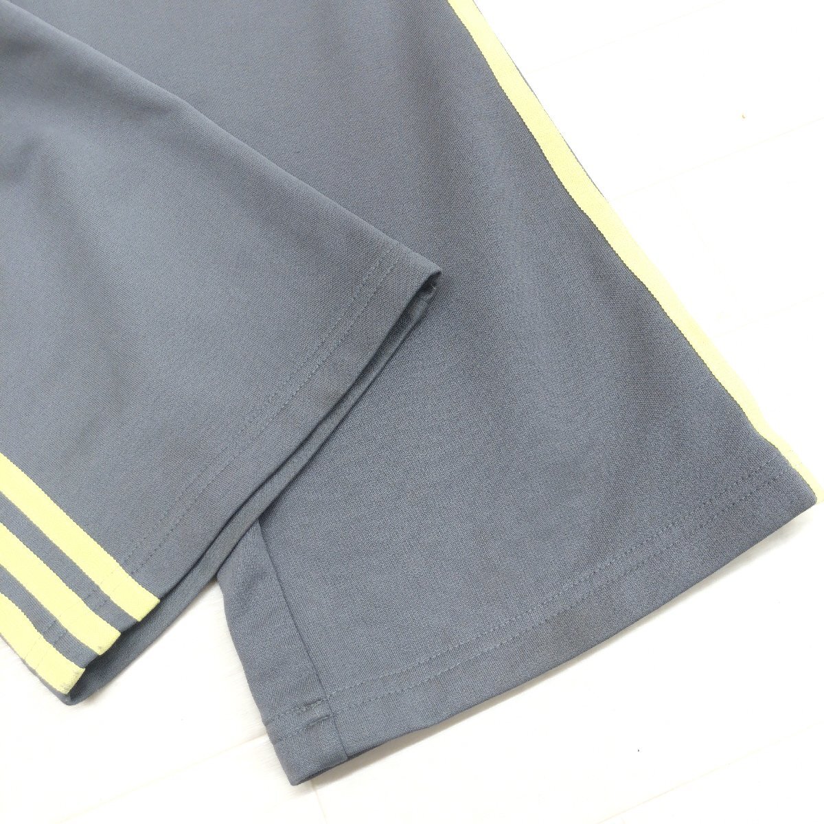 adidas アディダス スリーライン ジャージ パンツ OT(XL) グレー トラックパンツ トレーニング 9分丈 LL 2L ゆったり 大きい レディース_画像6