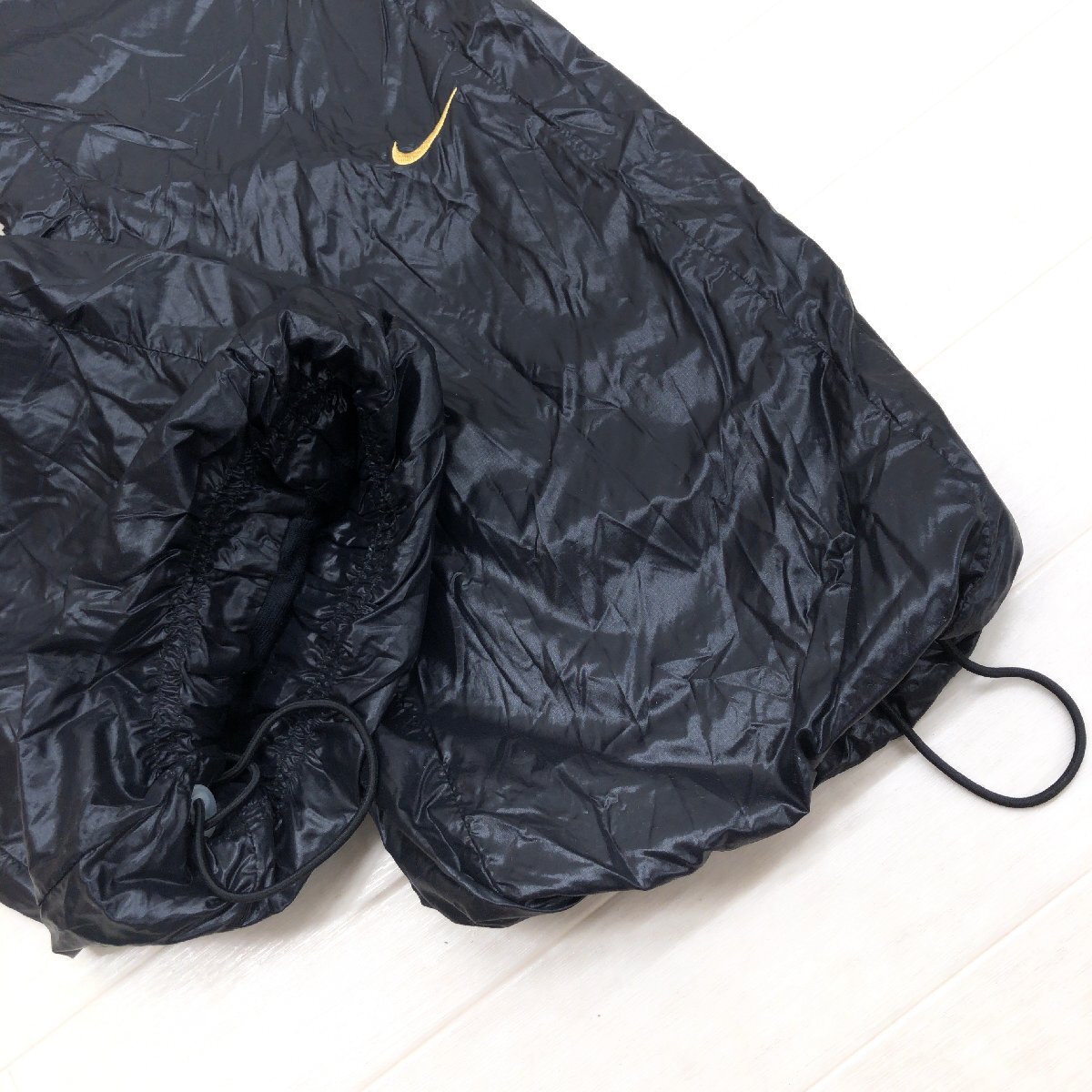  прекрасный товар NIKE Nike обратная сторона ворсистый ветровка нейлон брюки M чёрный черный джерси спорт защищающий от холода женский y2k archive gran ji