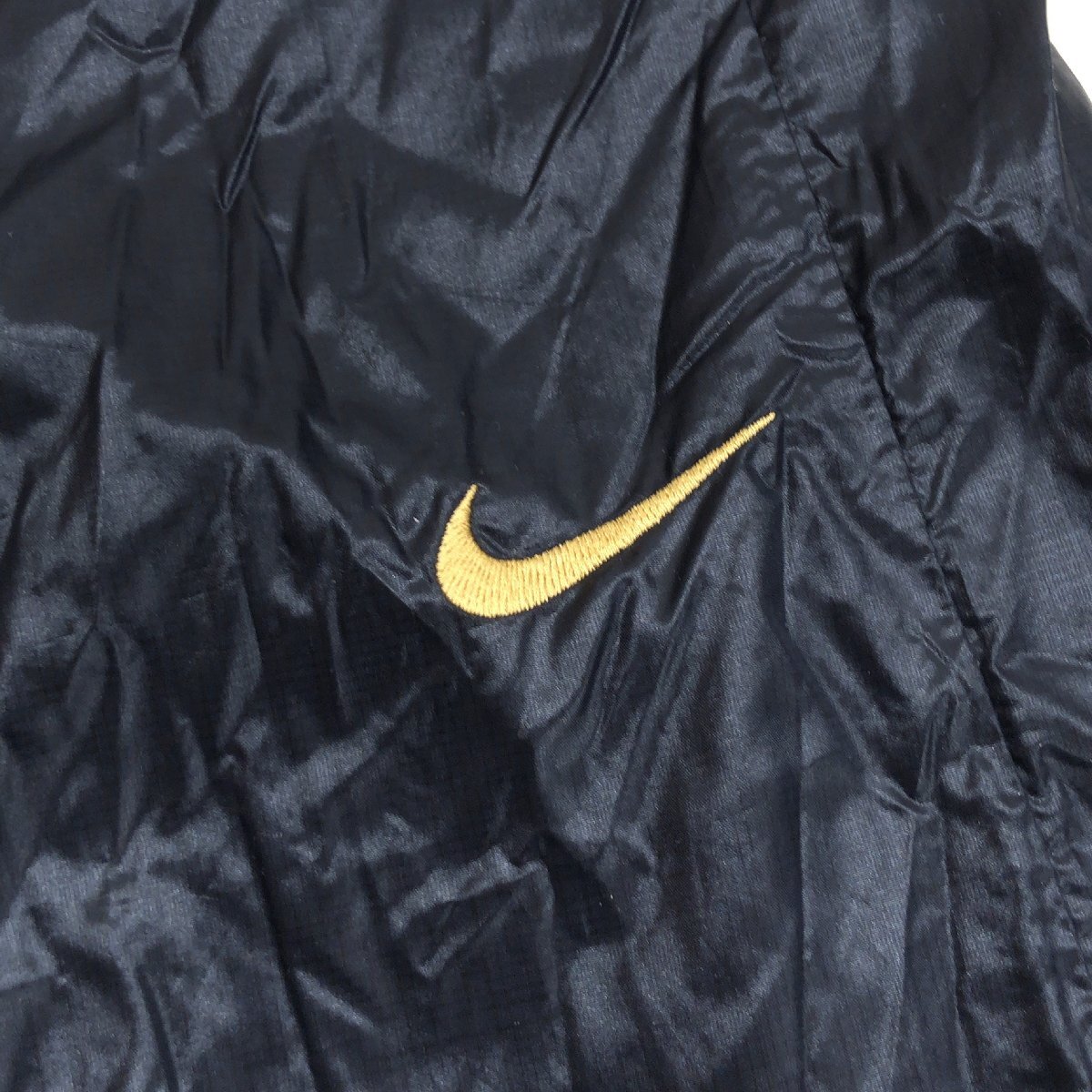  прекрасный товар NIKE Nike обратная сторона ворсистый ветровка нейлон брюки M чёрный черный джерси спорт защищающий от холода женский y2k archive gran ji