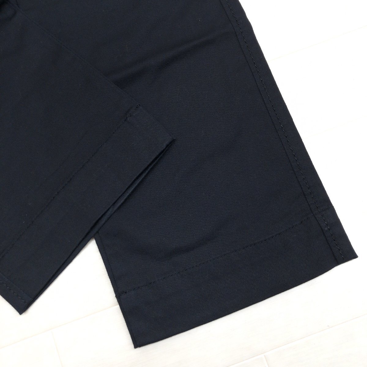 美品 le coq sportif GOLF ルコックゴルフ ストレッチ コットン ゴルフパンツ 9(M) 黒 ブラック スラックス ゴルフウェア レディース 婦人_画像9