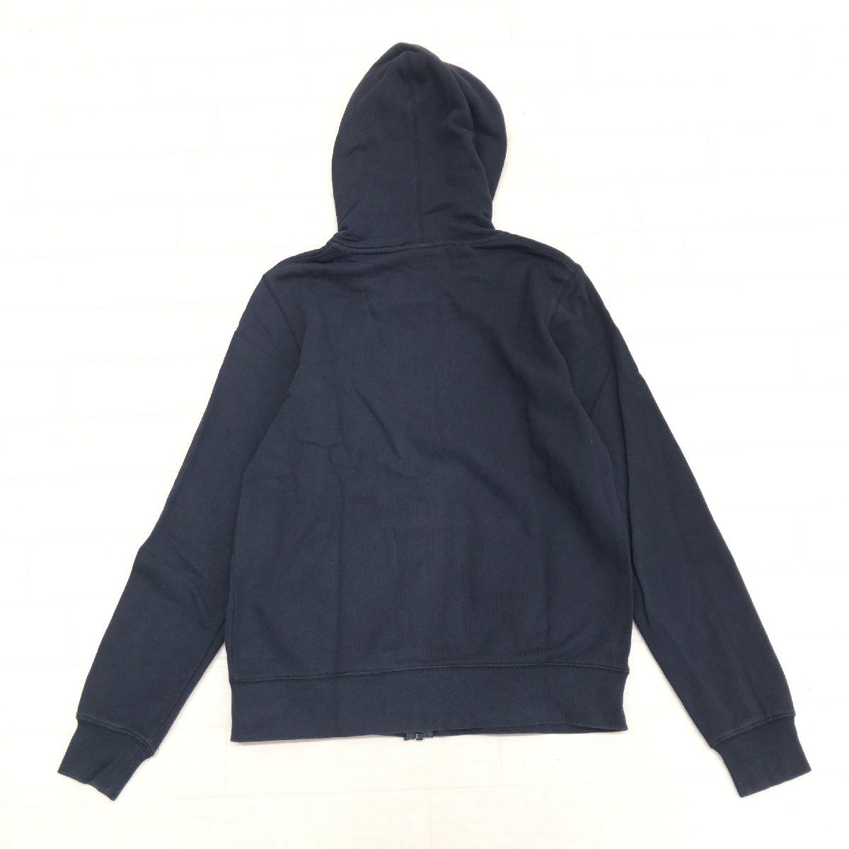 ●NIKE ナイキ ポイントロゴ刺繍 ジップアップ スウェット パーカー XL 黒 ブラック ジャケット 羽織り LL 2L ゆったり 大きい レディース_画像2