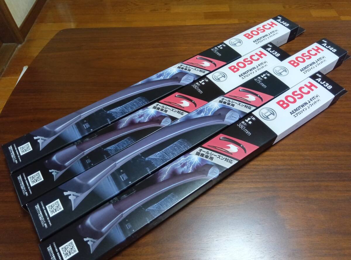 N-ONE (JG1,JG2,JG3,JG4) BOSCH・エアロツインJ-FIT＋ AJ48,AJ38 ワイパー1台分2セット_画像4
