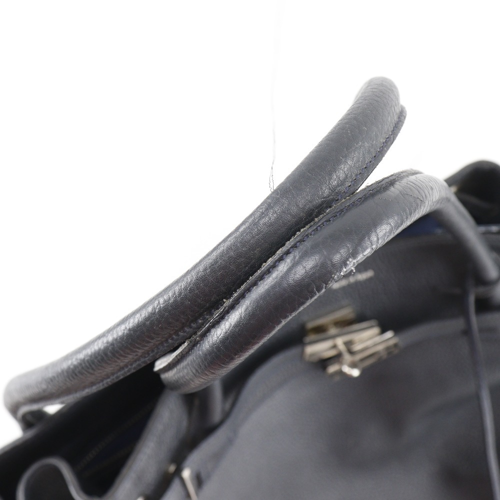 ADMJアクセソワ エーディーエムジェイ アクセソワ・ドゥ・マドモワゼル トートバッグ レザー 黒 レディース【I201525054】中古_画像5