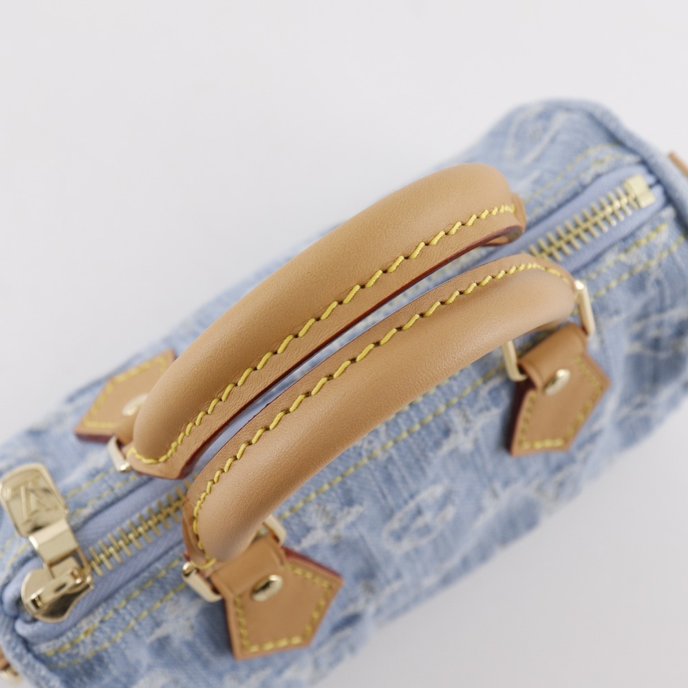 LOUIS VUITTON ルイ・ヴィトン ナノ・スピーディ 2WAYショルダー M11212 ハンドバッグ モノグラムデニム 【I180725097】中古_画像6