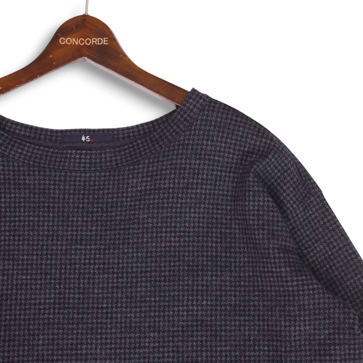 45R 45rpm four чай пять 5095025 осень-зима шерсть 100%! джерси flano тысяч птица One-piece Sz.0 женский сделано в Японии 