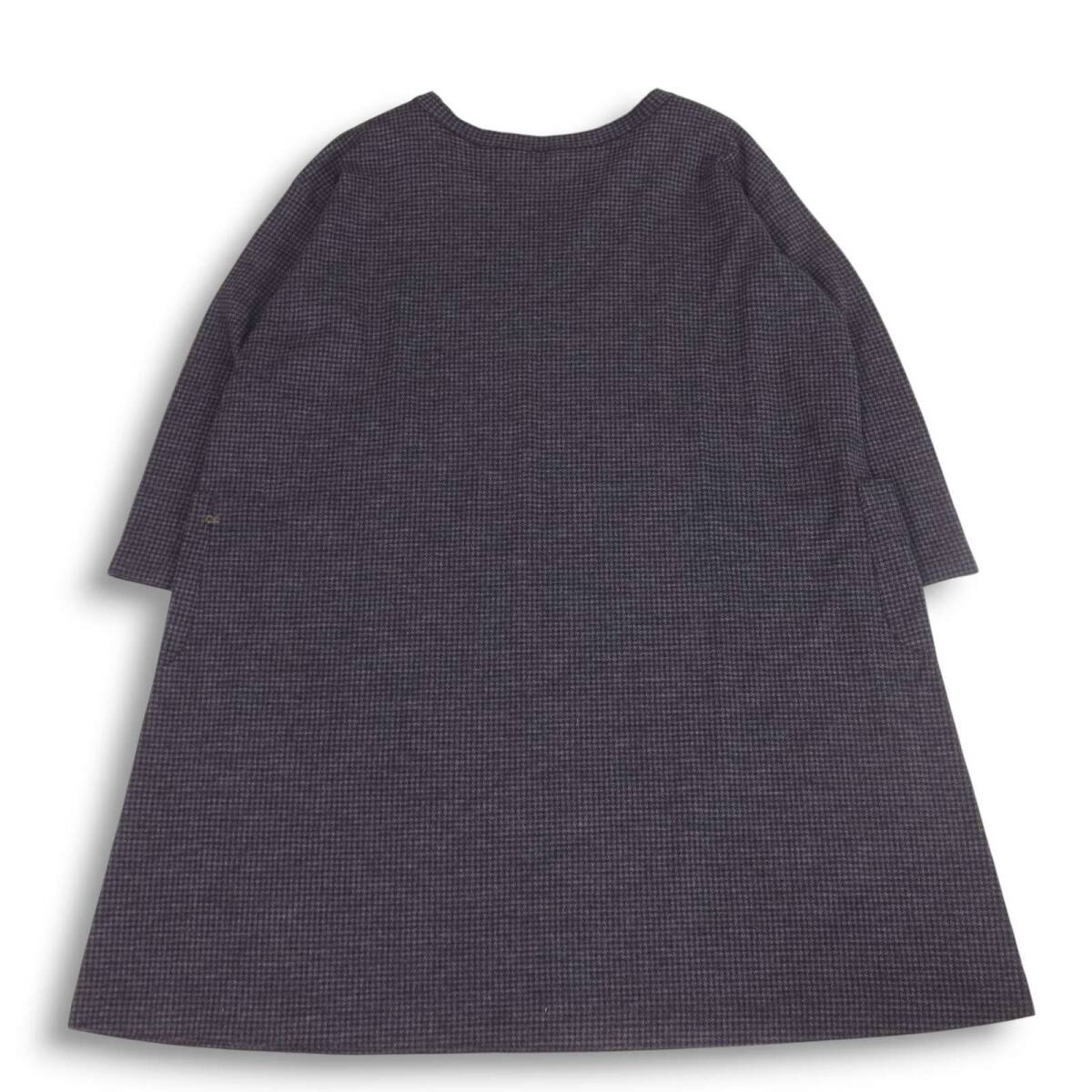 45R 45rpm four чай пять 5095025 осень-зима шерсть 100%! джерси flano тысяч птица One-piece Sz.0 женский сделано в Японии 