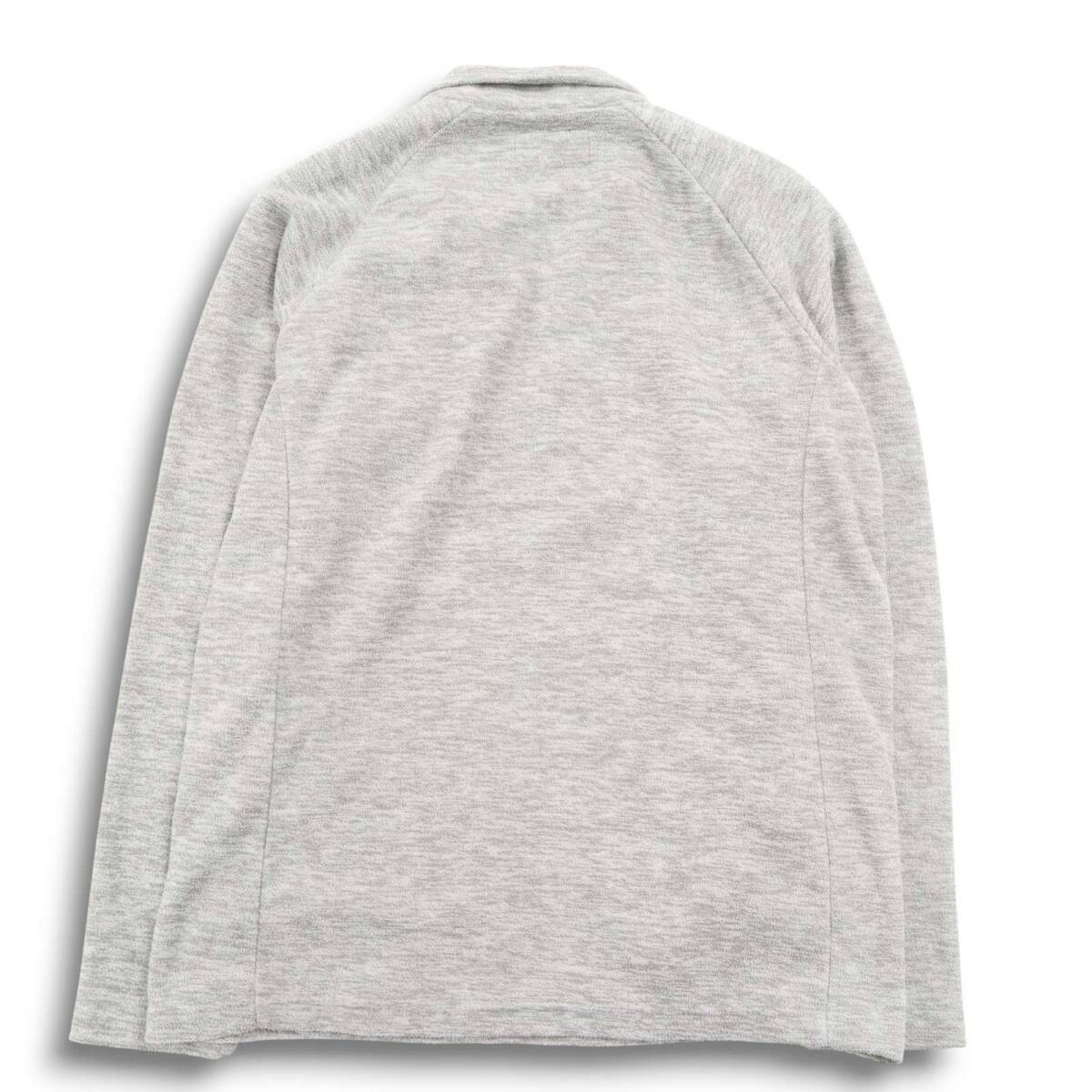 Paradiso パラディーゾ ゴルフ 秋冬 フリース★ 長袖 ハーフジップ シャツ Sz.M メンズ 灰 グレー_画像5