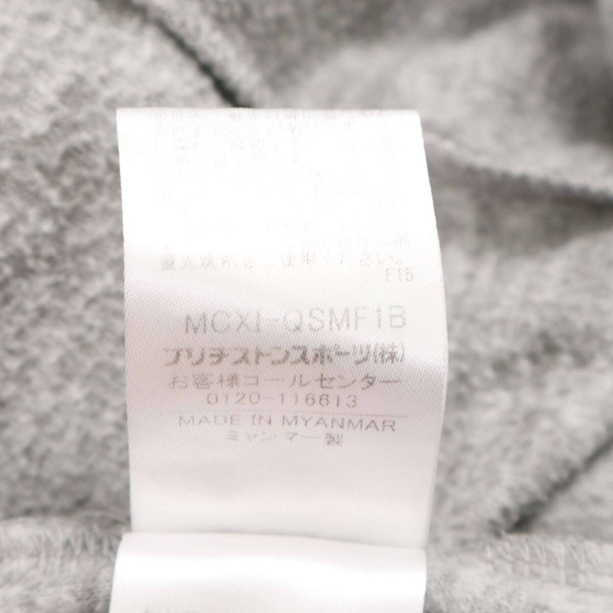 Paradiso パラディーゾ ゴルフ 秋冬 フリース★ 長袖 ハーフジップ シャツ Sz.M メンズ 灰 グレー_画像8