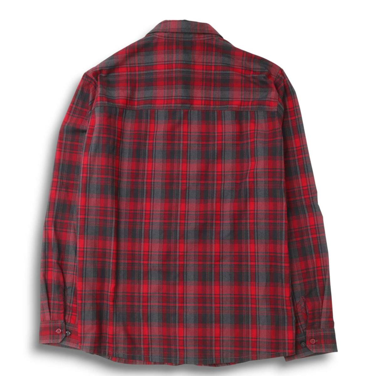 Jack Wolfskin ジャックウルフスキン 秋冬 刺繍★ SLIM FIT 長袖 チェック シャツ Sz.XL メンズ アウトドア 大きいサイズ_画像5