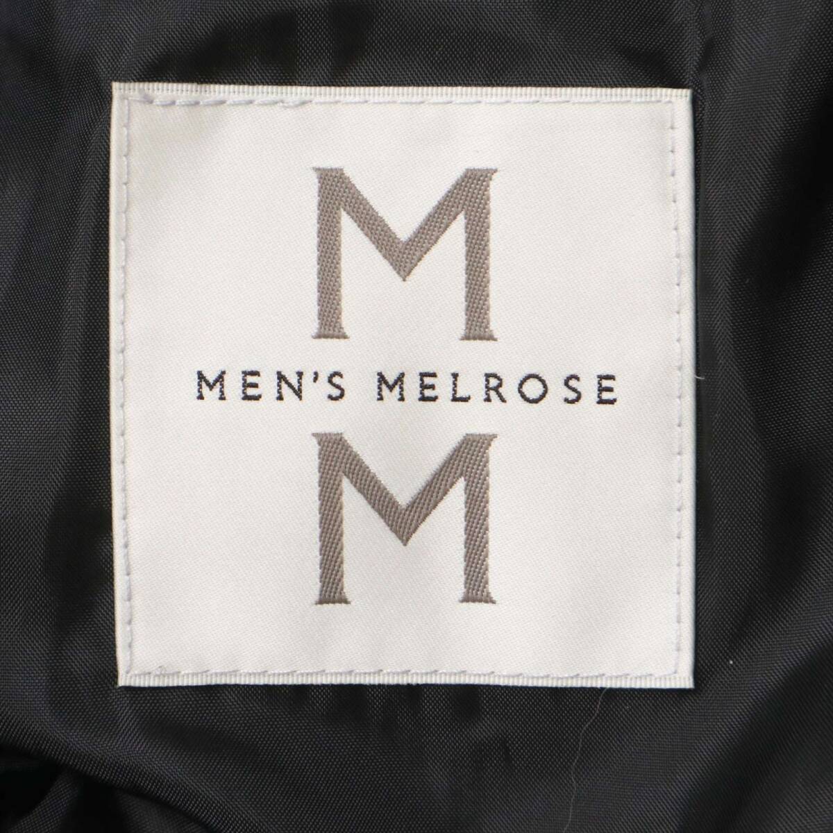 MEN'S MELROSE メンズメルローズ 秋冬 ツイード調 フーディー ダウン ジャケット Sz.3 メンズ_画像6