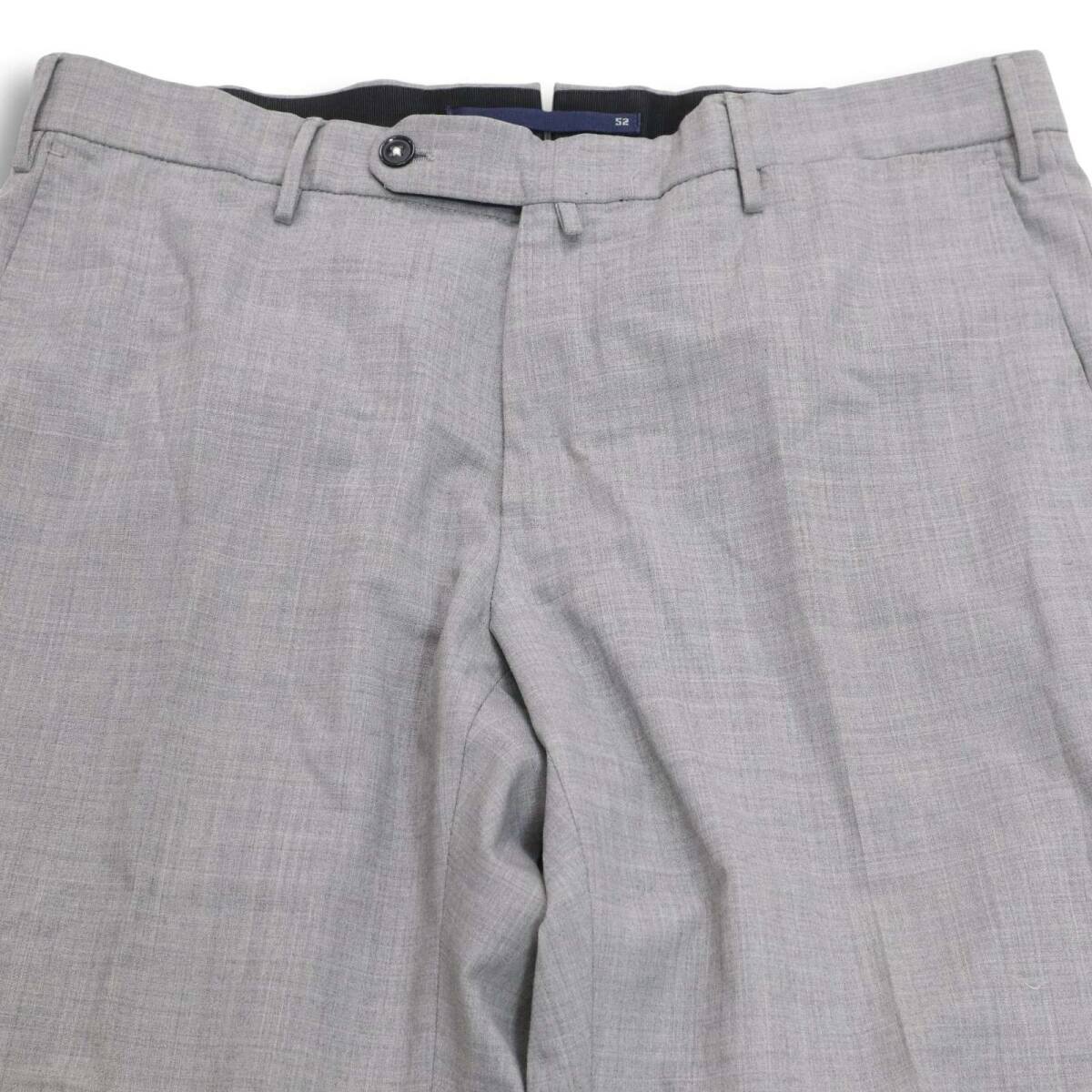 INCOTEX インコテックス 通年 SLIM fit★ ストレッチ スラックス パンツ Sz.52　メンズ グレー 大きいサイズ_画像2