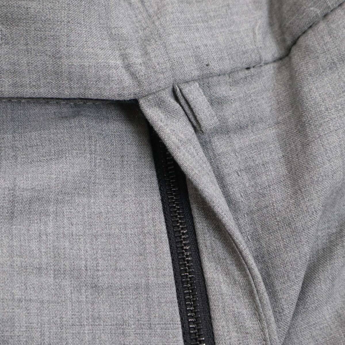 INCOTEX インコテックス 通年 SLIM fit★ ストレッチ スラックス パンツ Sz.52　メンズ グレー 大きいサイズ_画像3