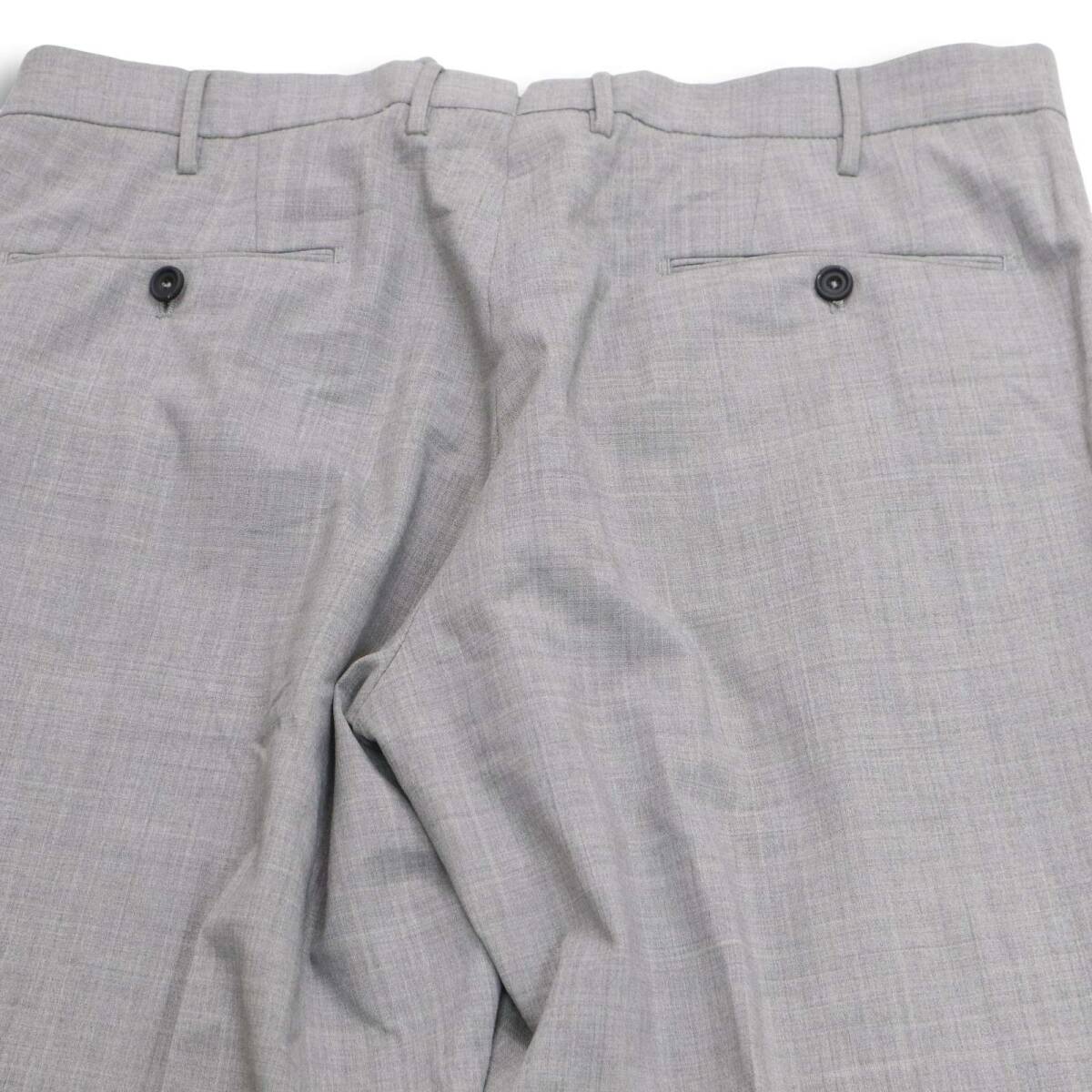 INCOTEX インコテックス 通年 SLIM fit★ ストレッチ スラックス パンツ Sz.52　メンズ グレー 大きいサイズ_画像5