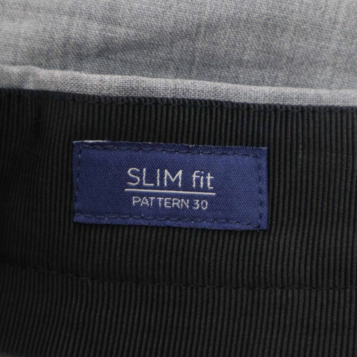INCOTEX インコテックス 通年 SLIM fit★ ストレッチ スラックス パンツ Sz.52　メンズ グレー 大きいサイズ_画像8