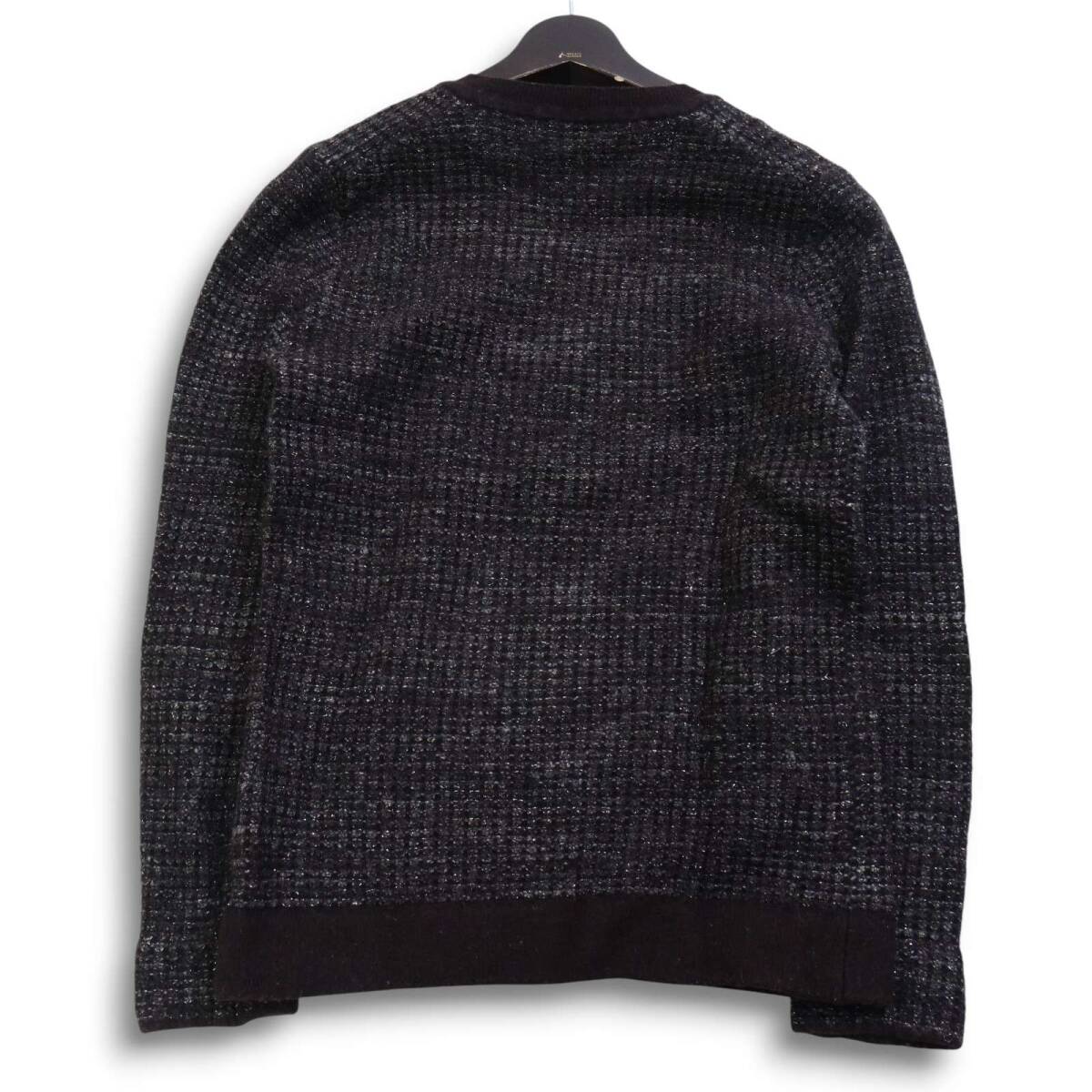 JOSEPH HOMME ジョセフ オム 秋冬 ウール モヘヤ混★ セーター Vネック プルオーバー ニット Sz.46 メンズ_画像4