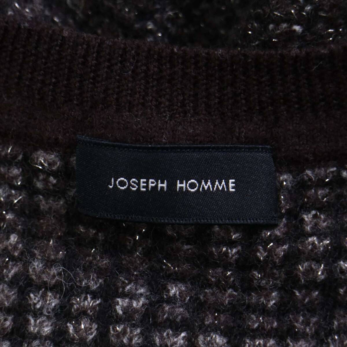 JOSEPH HOMME ジョセフ オム 秋冬 ウール モヘヤ混★ セーター Vネック プルオーバー ニット Sz.46 メンズ_画像5