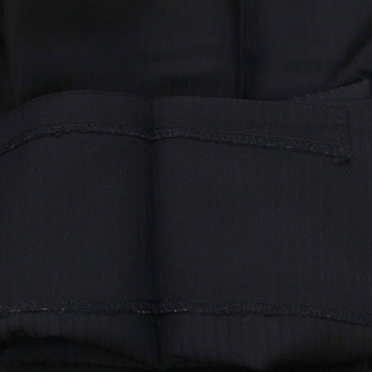 COMME CA ISM コムサイズム 通年 背抜き★ ストライプ セットアップ スーツ Sz.S　メンズ 黒 ビジネス_画像6